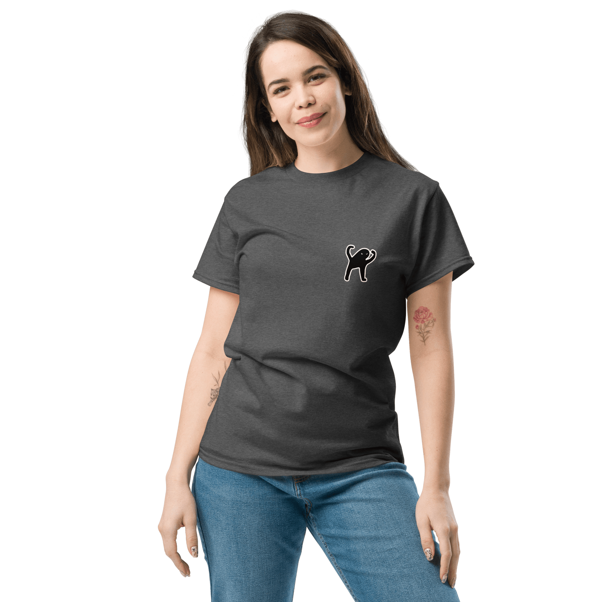 Cat Classic T-Shirt Meme - Royal | Shirtposting