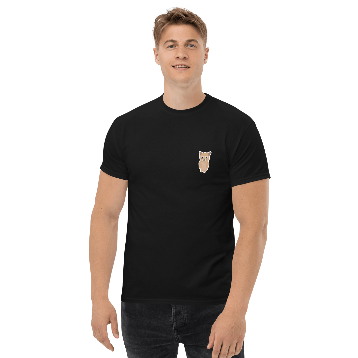 Cat Classic T-Shirt Meme - Royal | Shirtposting