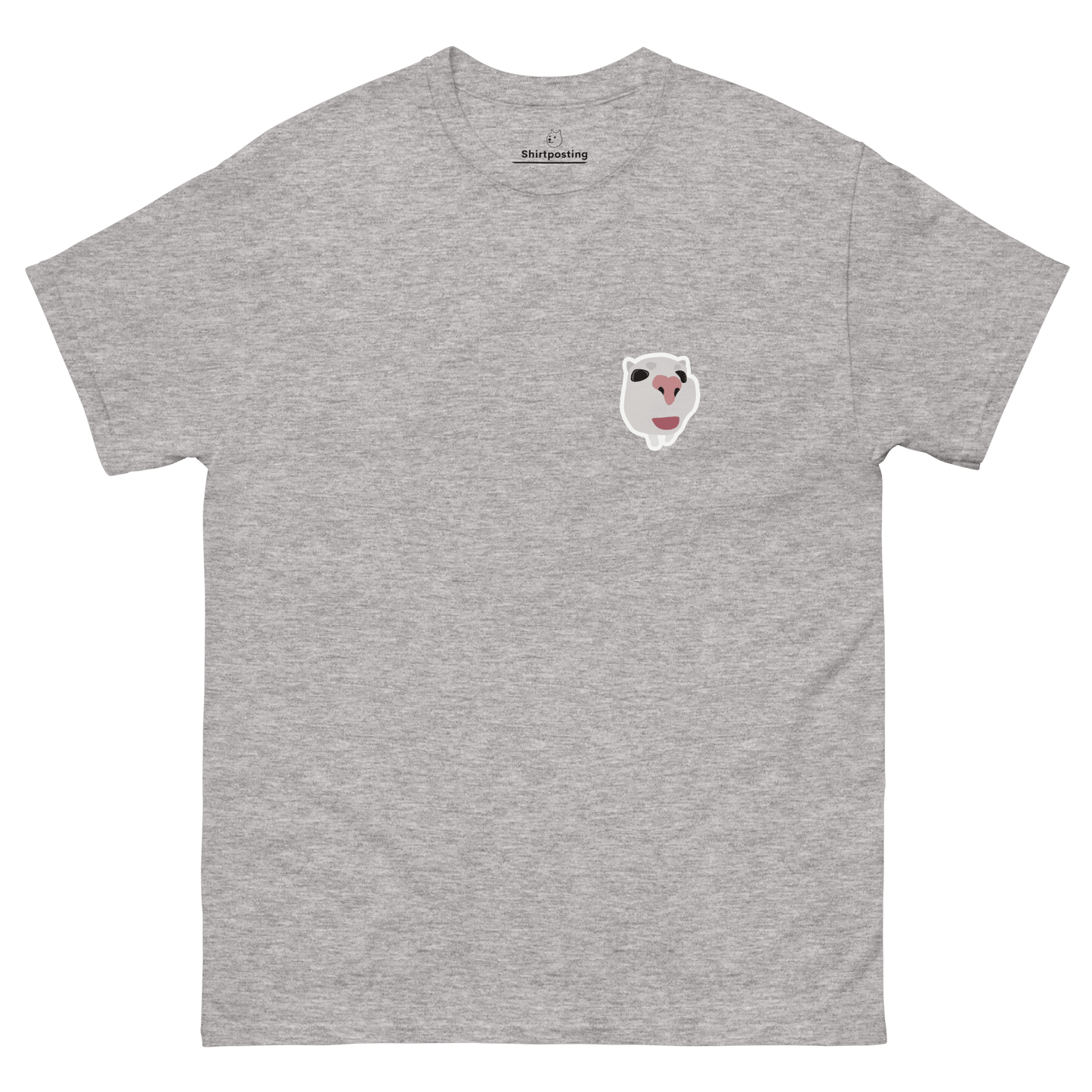 Cat Classic T-Shirt Meme - Sport Grey | Shirtposting