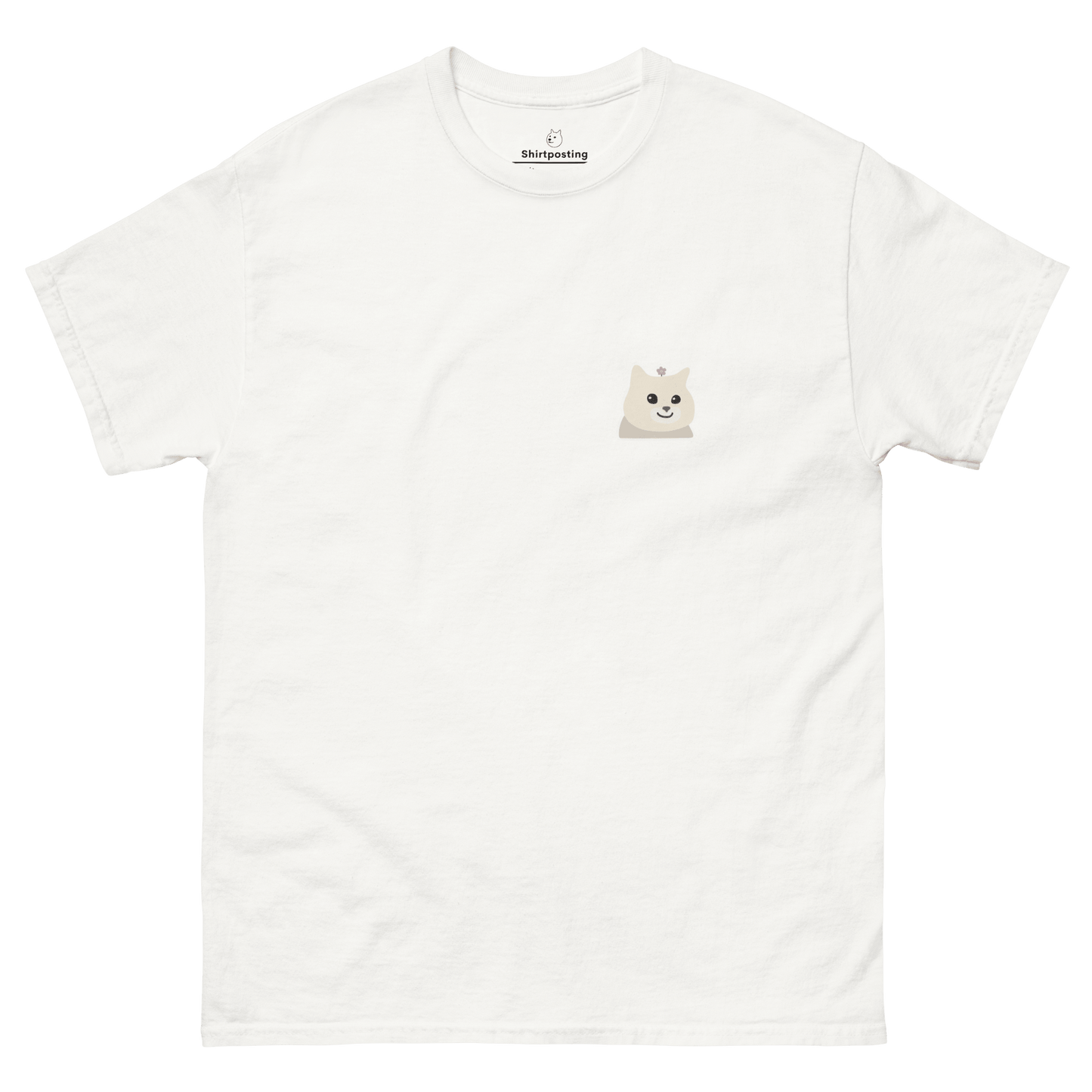 Cat Classic T-Shirt Meme - White | Shirtposting