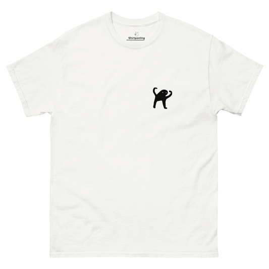 Cat Classic T-Shirt Meme - White | Shirtposting