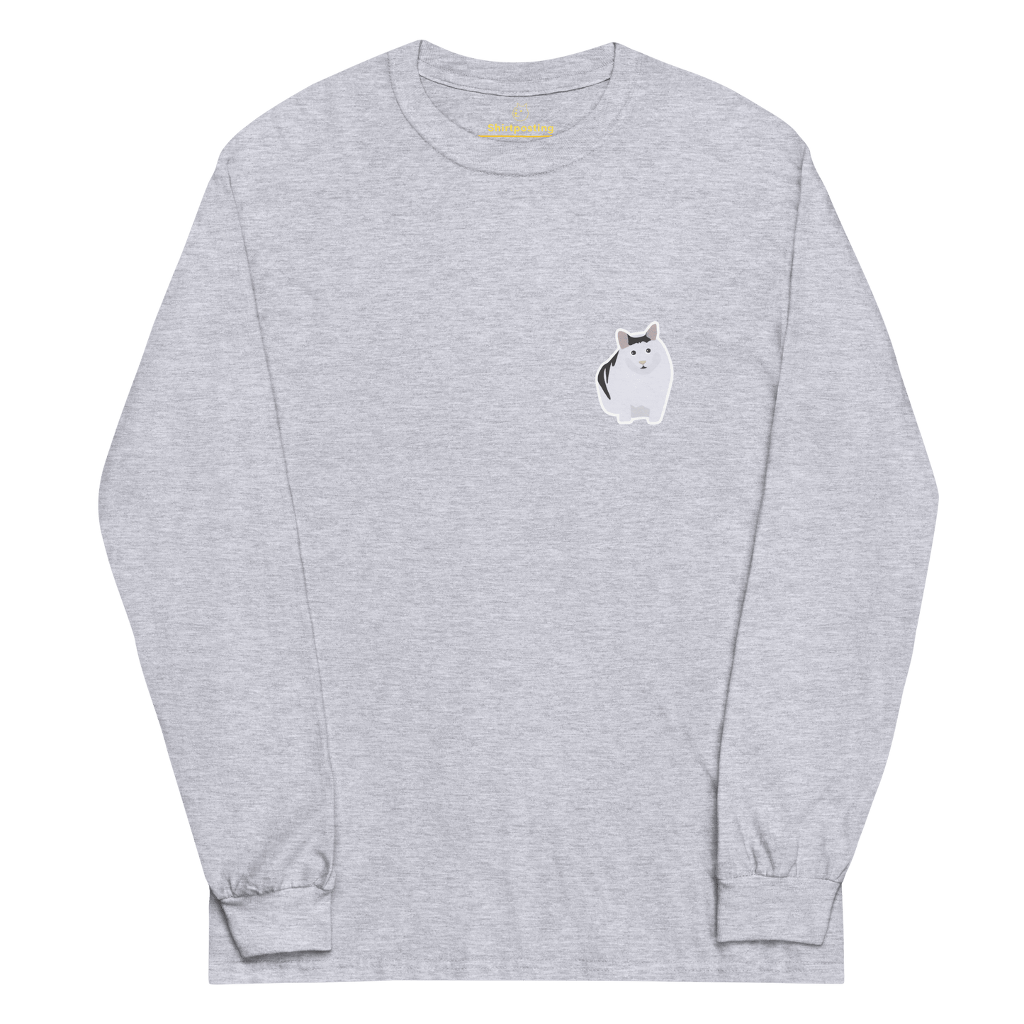 Cat Long Sleeve T-Shirt Meme - Sport Grey | Shirtposting