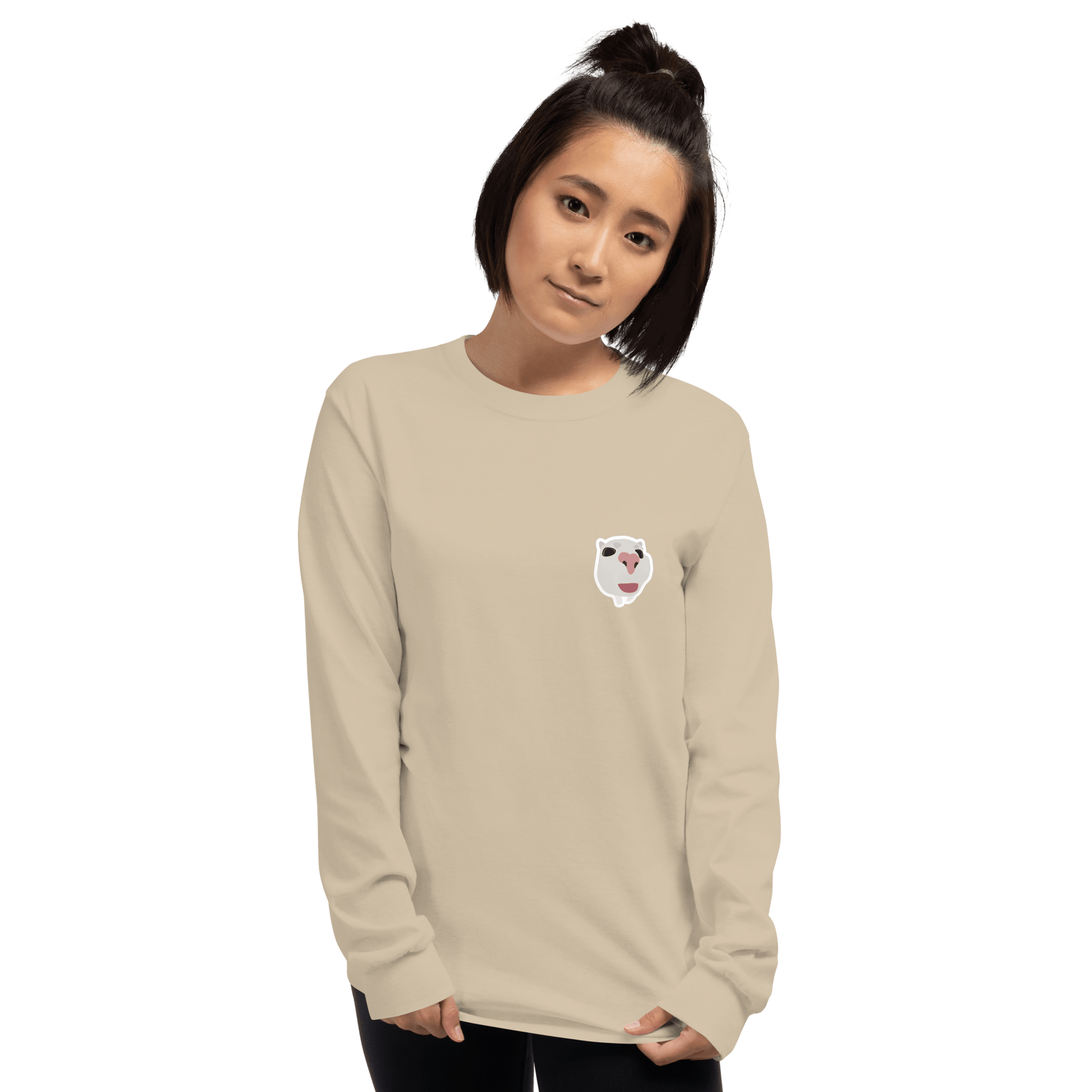Cat Long Sleeve T-Shirt Meme - Sport Grey | Shirtposting
