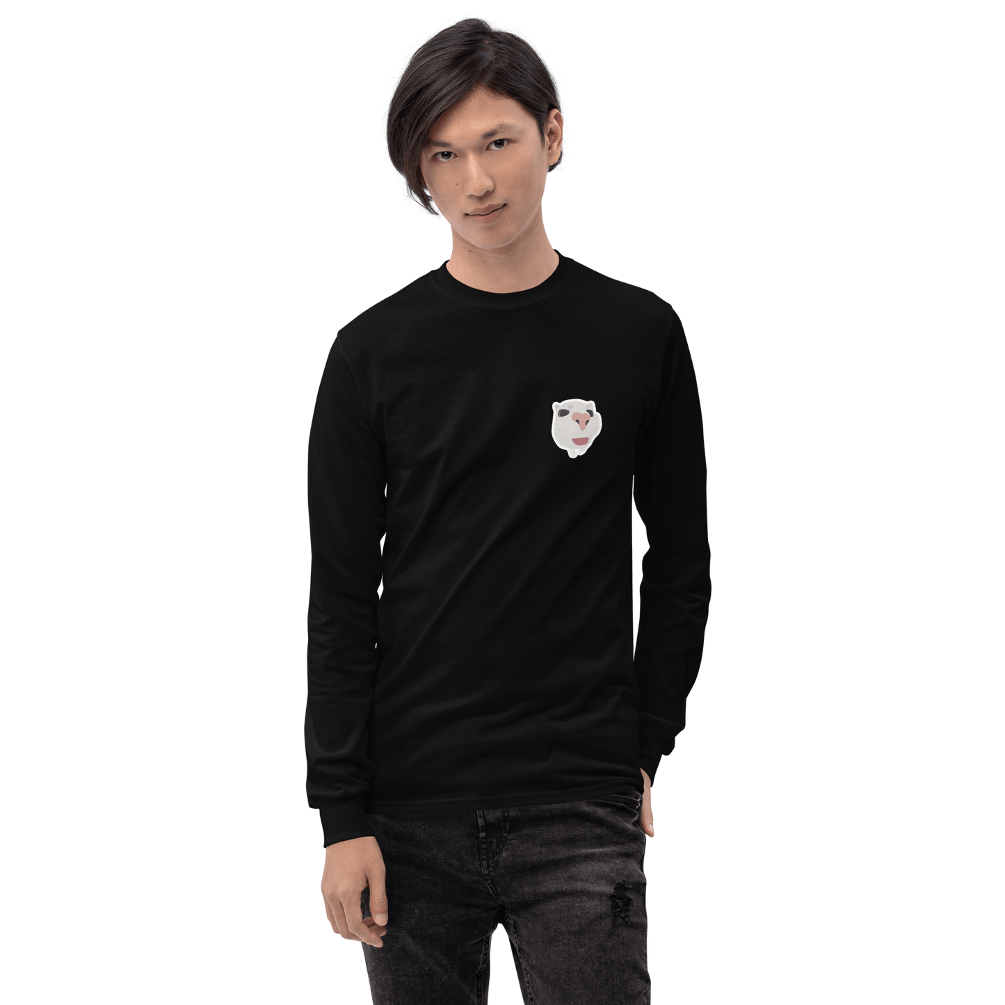 Cat Long Sleeve T-Shirt Meme - Sport Grey | Shirtposting