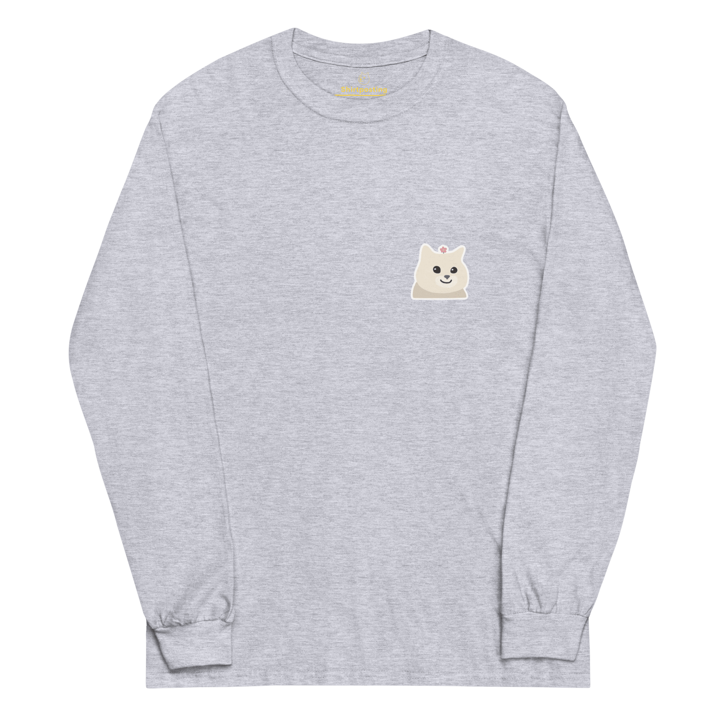 Cat Long Sleeve T-Shirt Meme - Sport Grey | Shirtposting