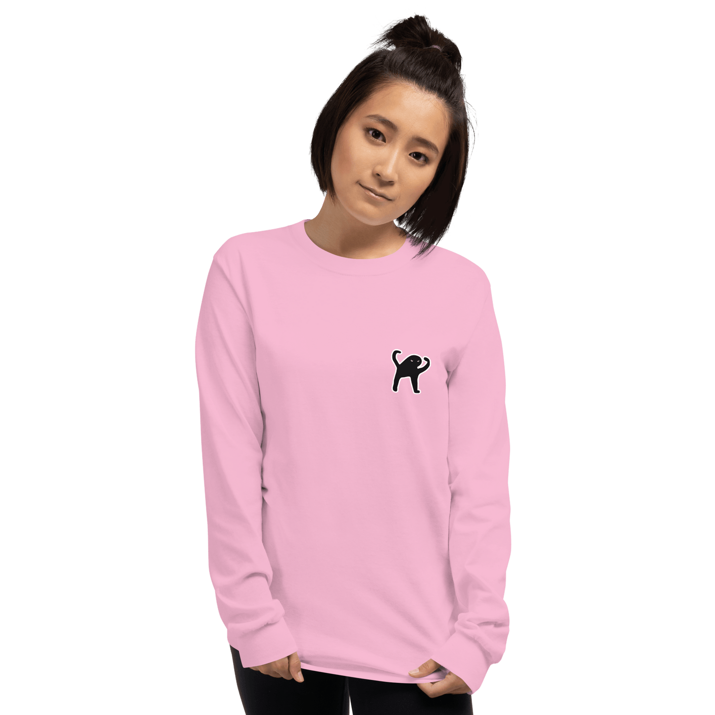 Cat Long Sleeve T-Shirt Meme - Sport Grey | Shirtposting