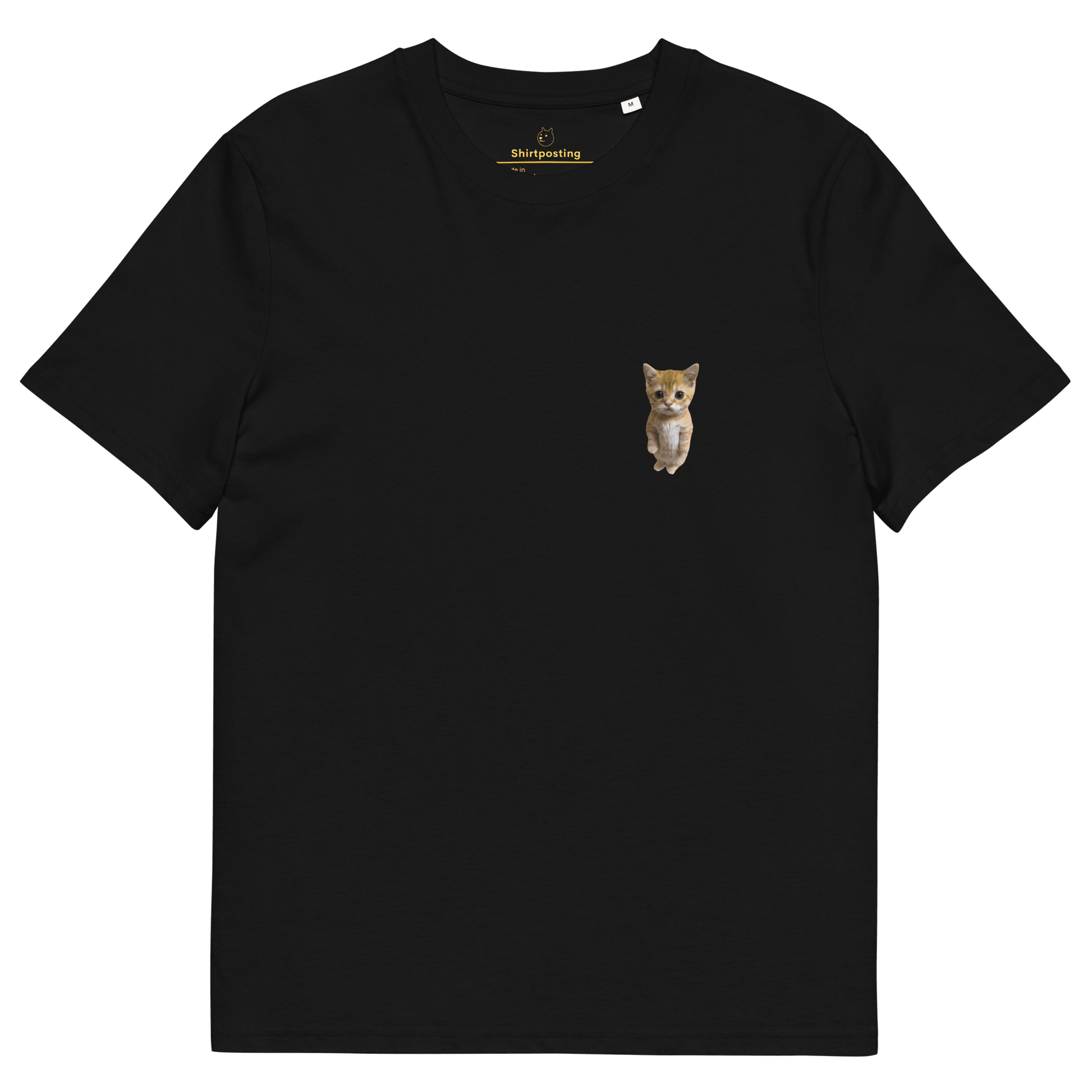 Cat Premium Organic T-Shirt Meme - Black | Shirtposting