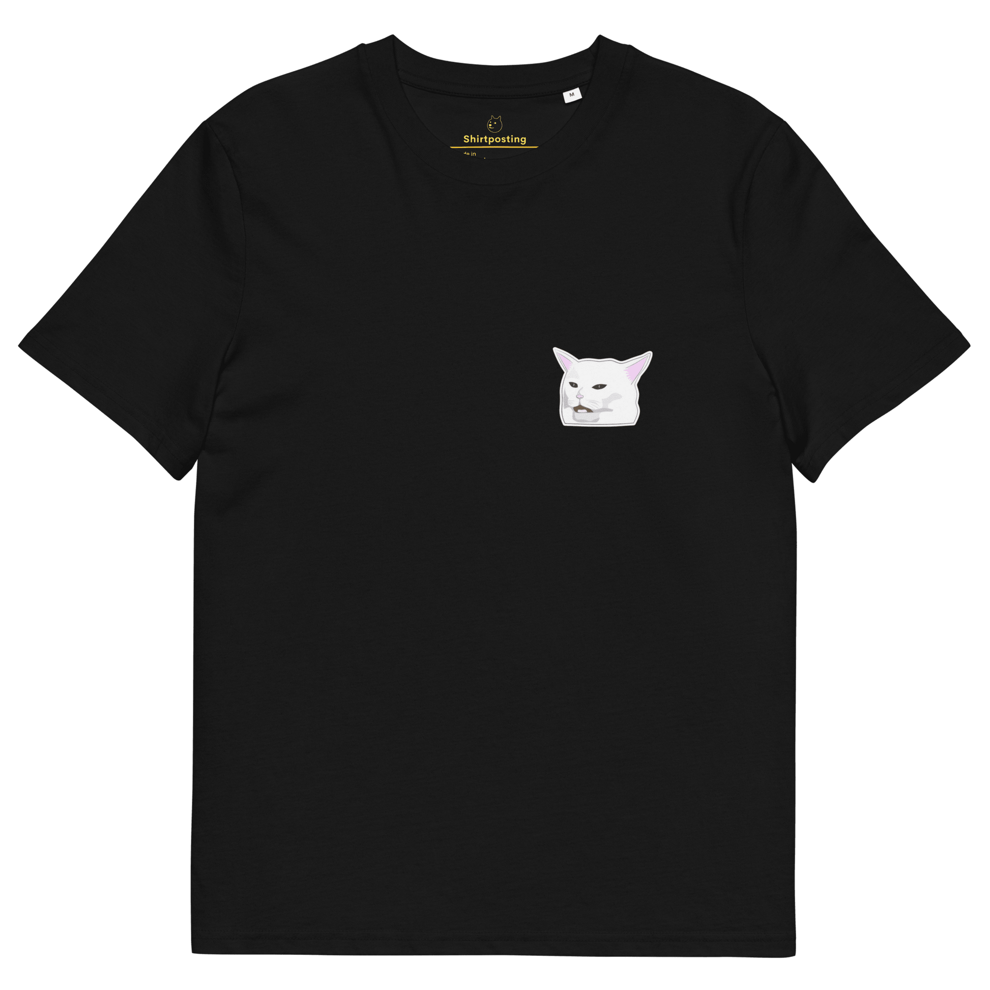 Cat Premium Organic T-Shirt Meme - Black | Shirtposting