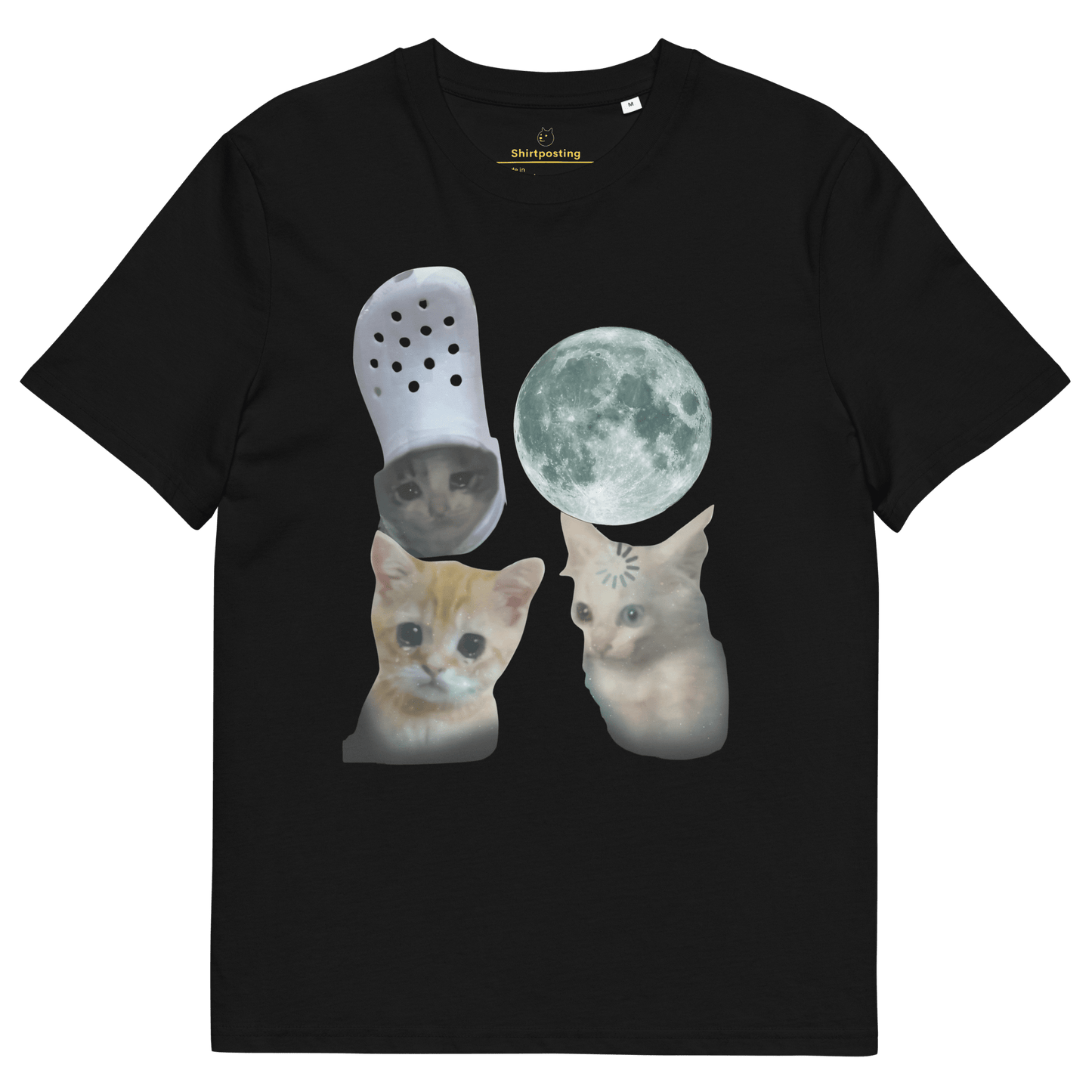 Cat Premium Organic T-Shirt Meme - Black | Shirtposting