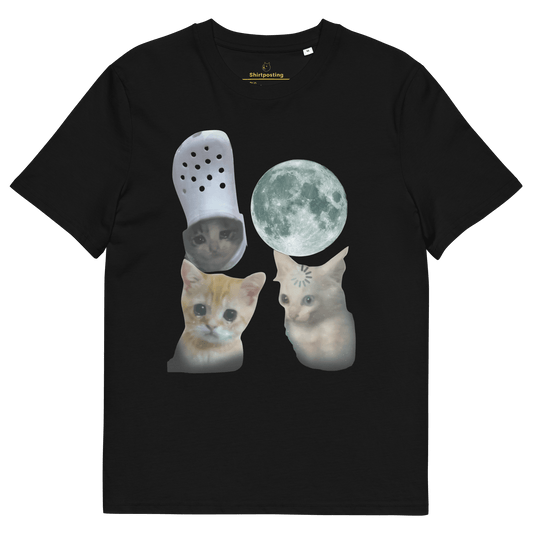Cat Premium Organic T-Shirt Meme - Black | Shirtposting