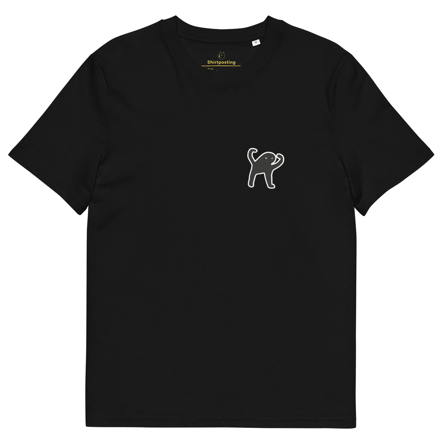 Cat Premium Organic T-Shirt Meme - Black | Shirtposting