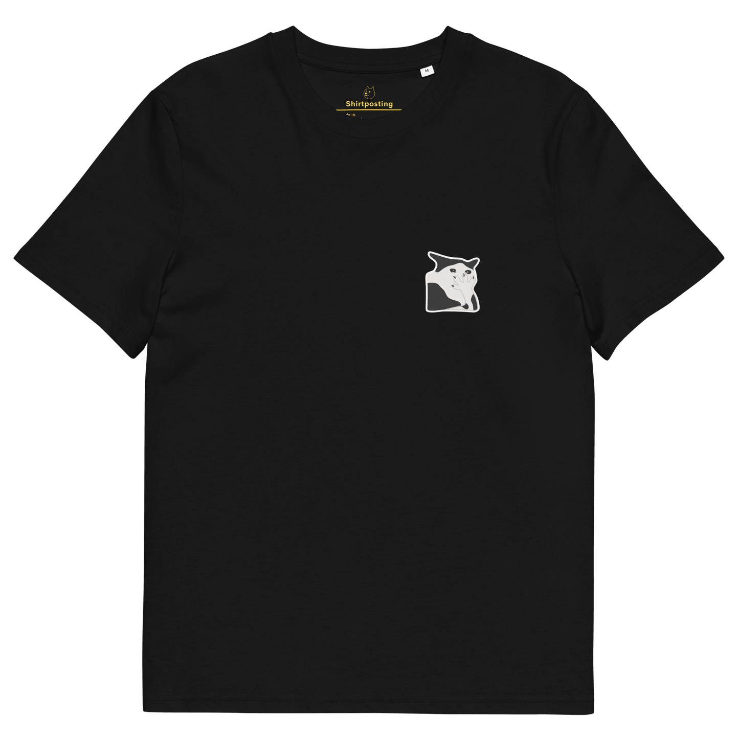 Cat Premium Organic T-Shirt Meme - Black | Shirtposting