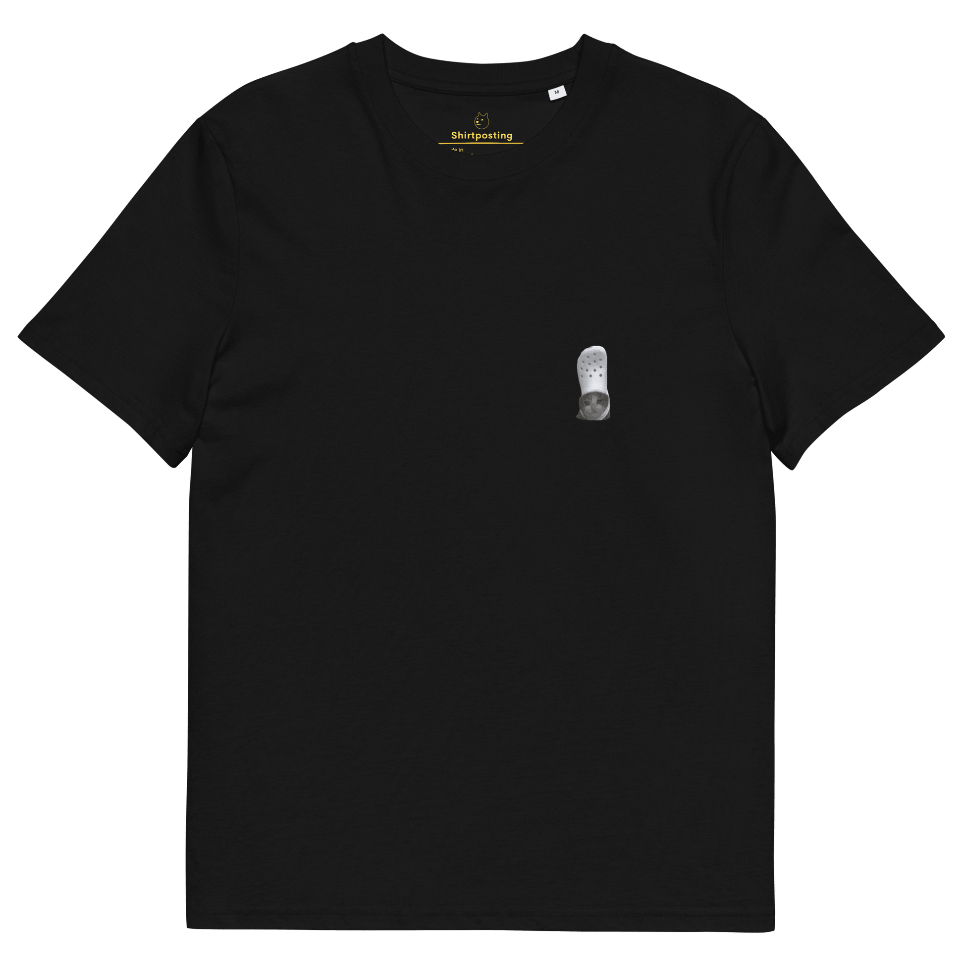 Cat Premium Organic T-Shirt Meme - Black | Shirtposting