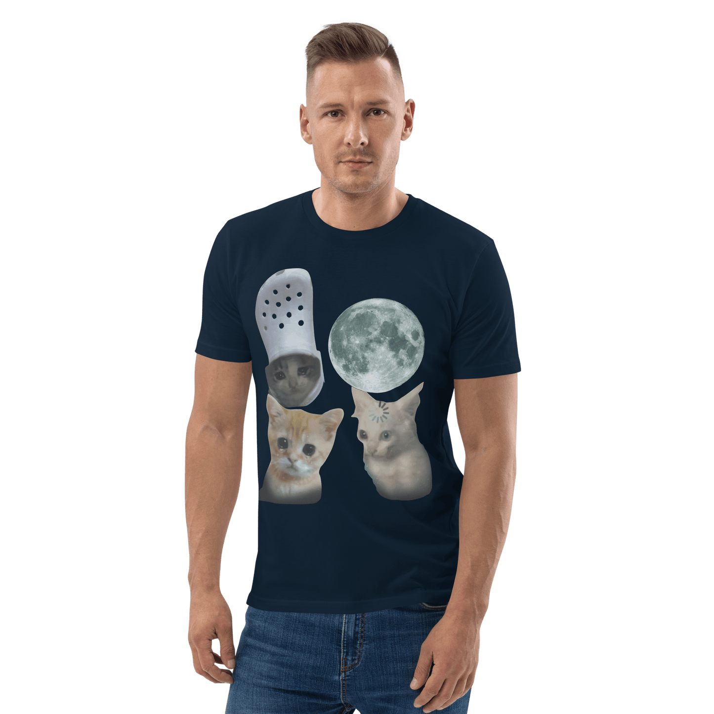 Cat Premium Organic T-Shirt Meme - Cotton Pink | Shirtposting