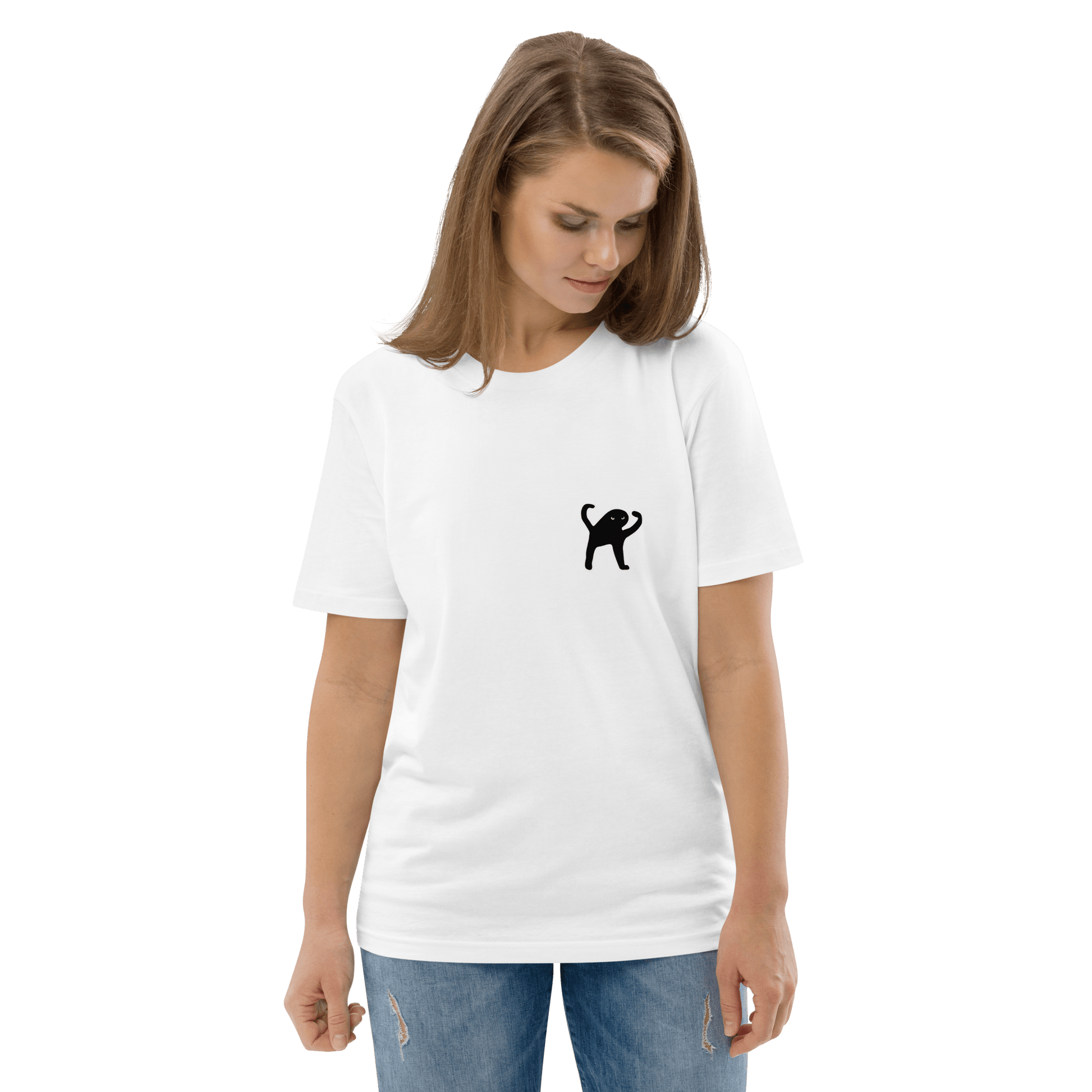 Cat Premium Organic T-Shirt Meme - Cotton Pink | Shirtposting