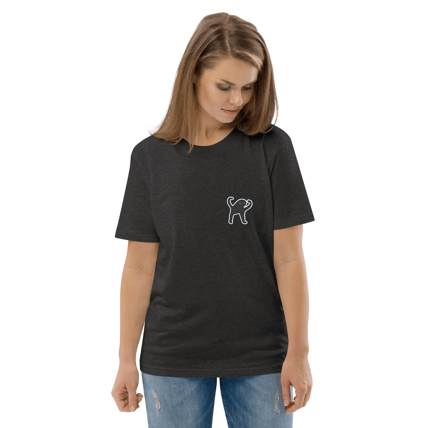 Cat Premium Organic T-Shirt Meme - Cotton Pink | Shirtposting