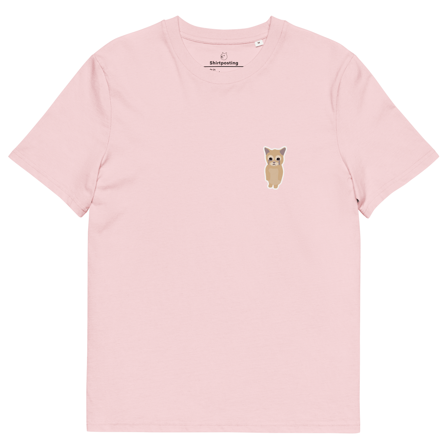 Cat Premium Organic T-Shirt Meme - Cotton Pink | Shirtposting
