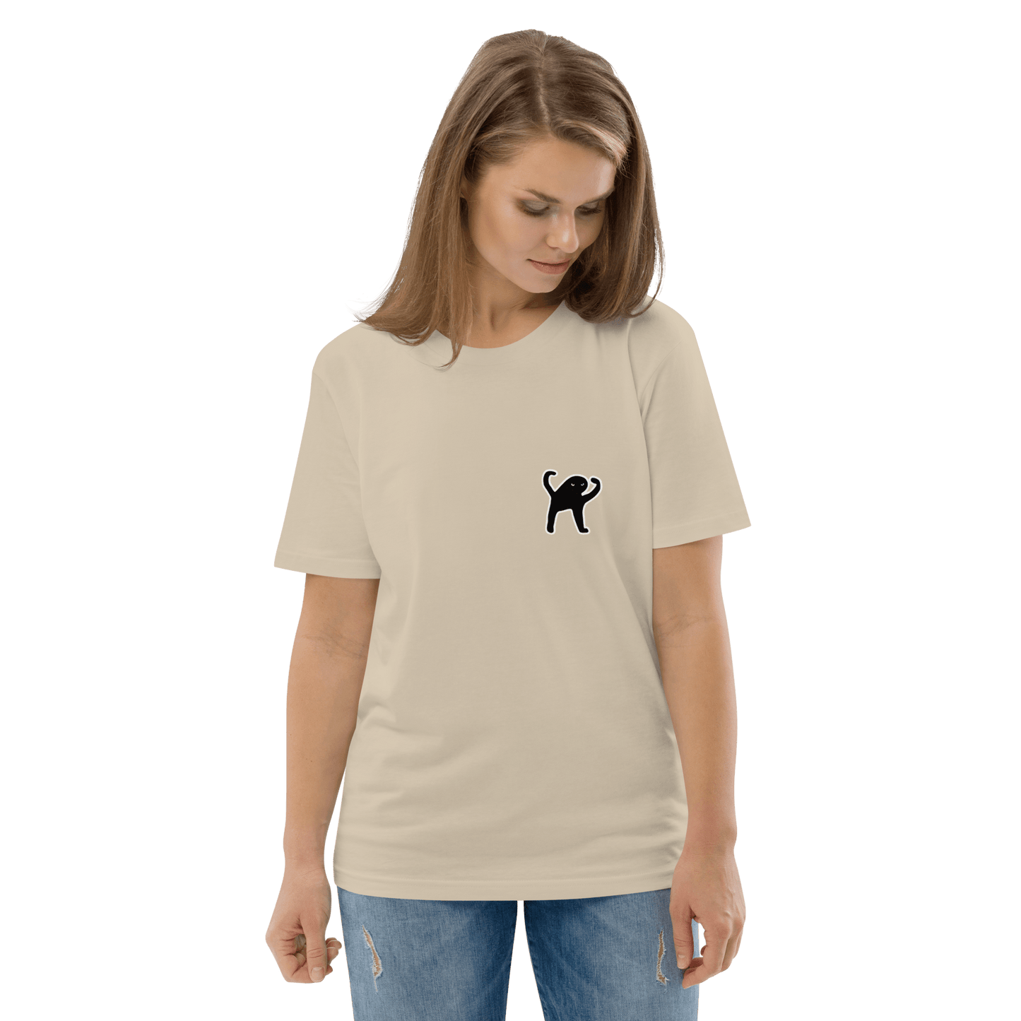 Cat Premium Organic T-Shirt Meme - Cotton Pink | Shirtposting