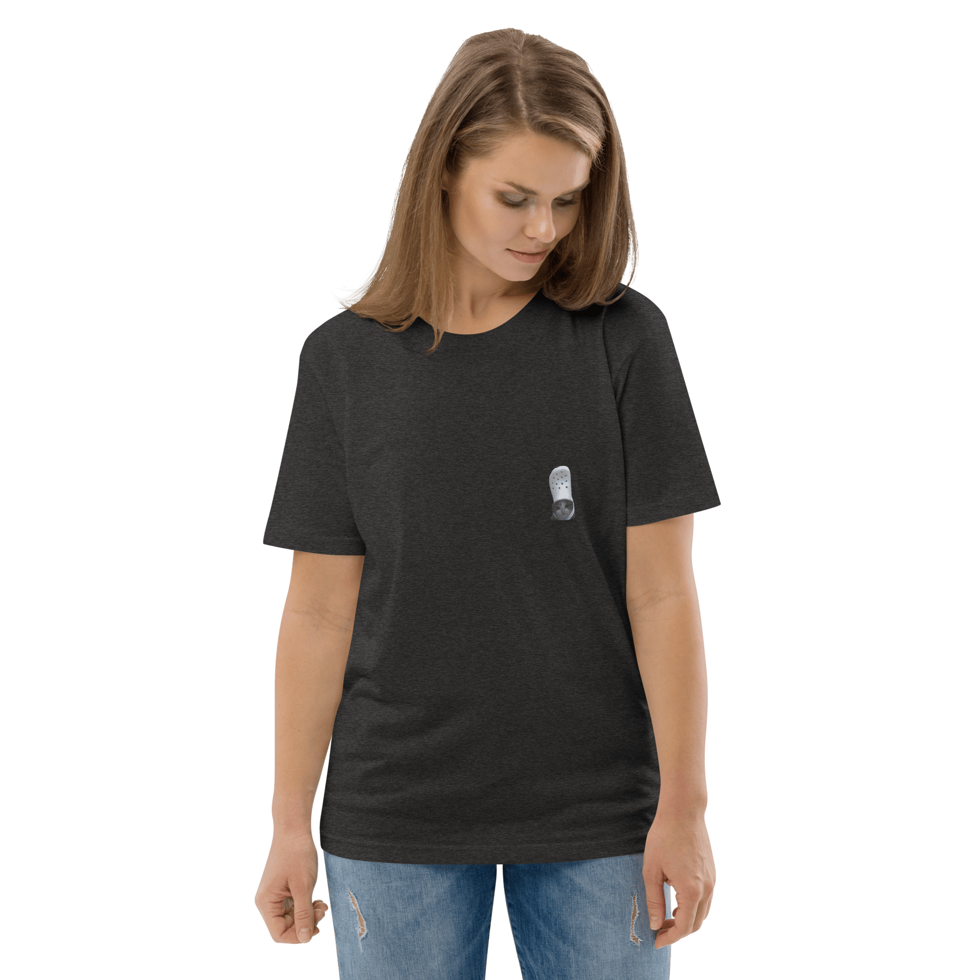 Cat Premium Organic T-Shirt Meme - Cotton Pink | Shirtposting
