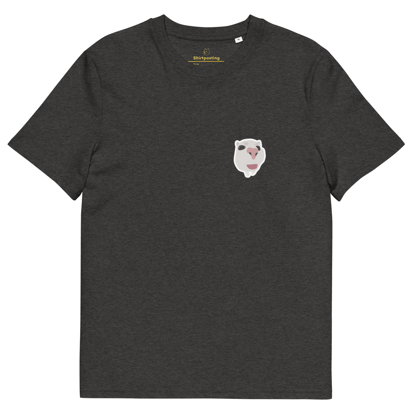 Cat Premium Organic T-Shirt Meme - Dark Heather Grey | Shirtposting