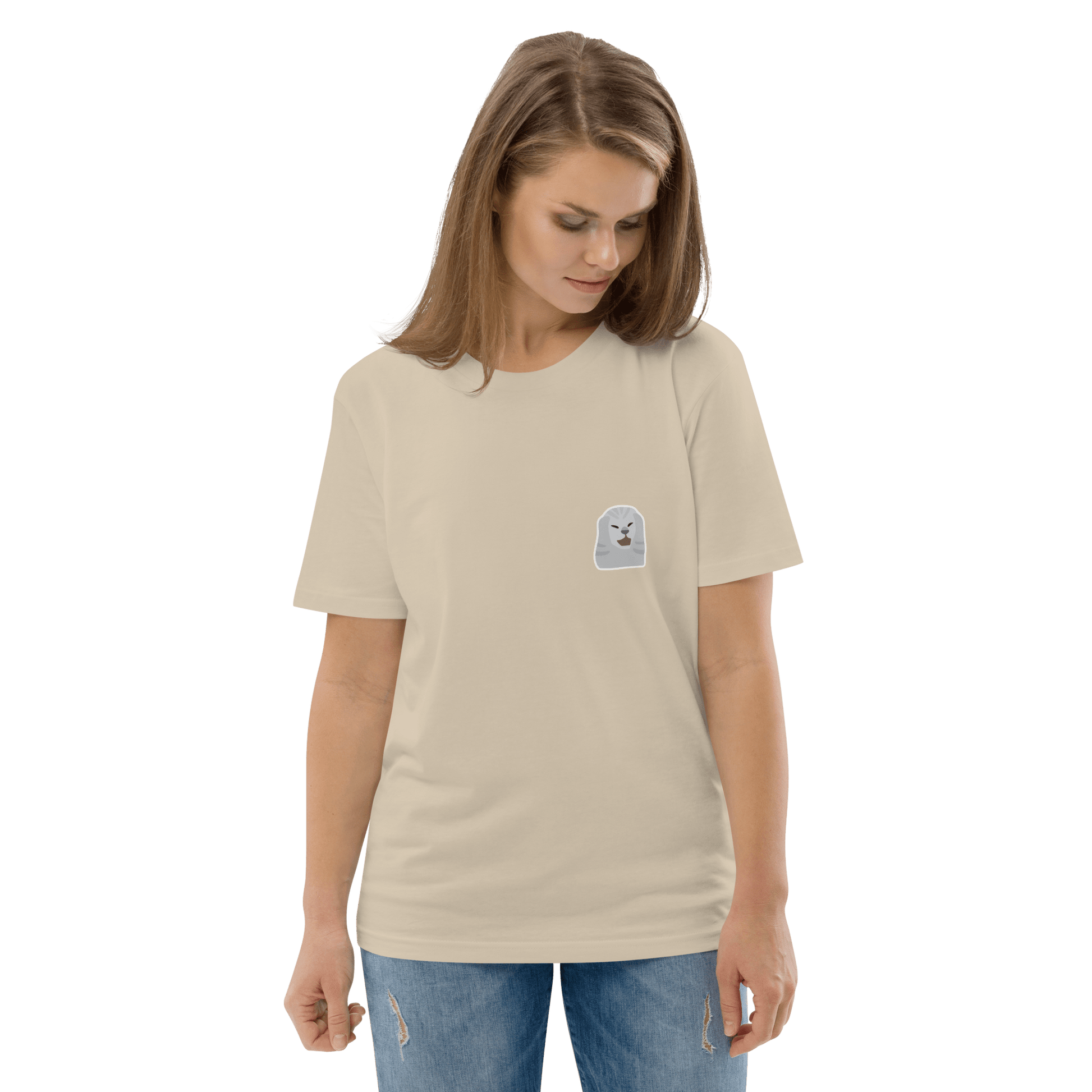 Cat Premium Organic T-Shirt Meme - Dark Heather Grey | Shirtposting