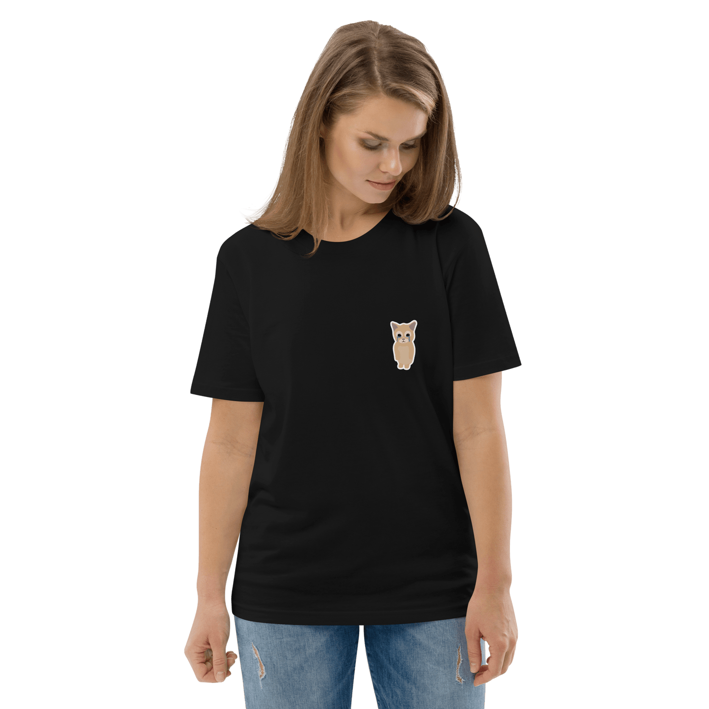 Cat Premium Organic T-Shirt Meme - Dark Heather Grey | Shirtposting
