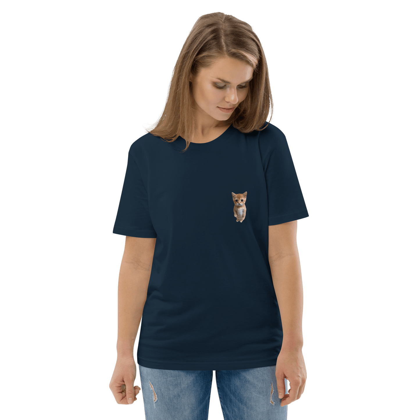 Cat Premium Organic T-Shirt Meme - Dark Heather Grey | Shirtposting