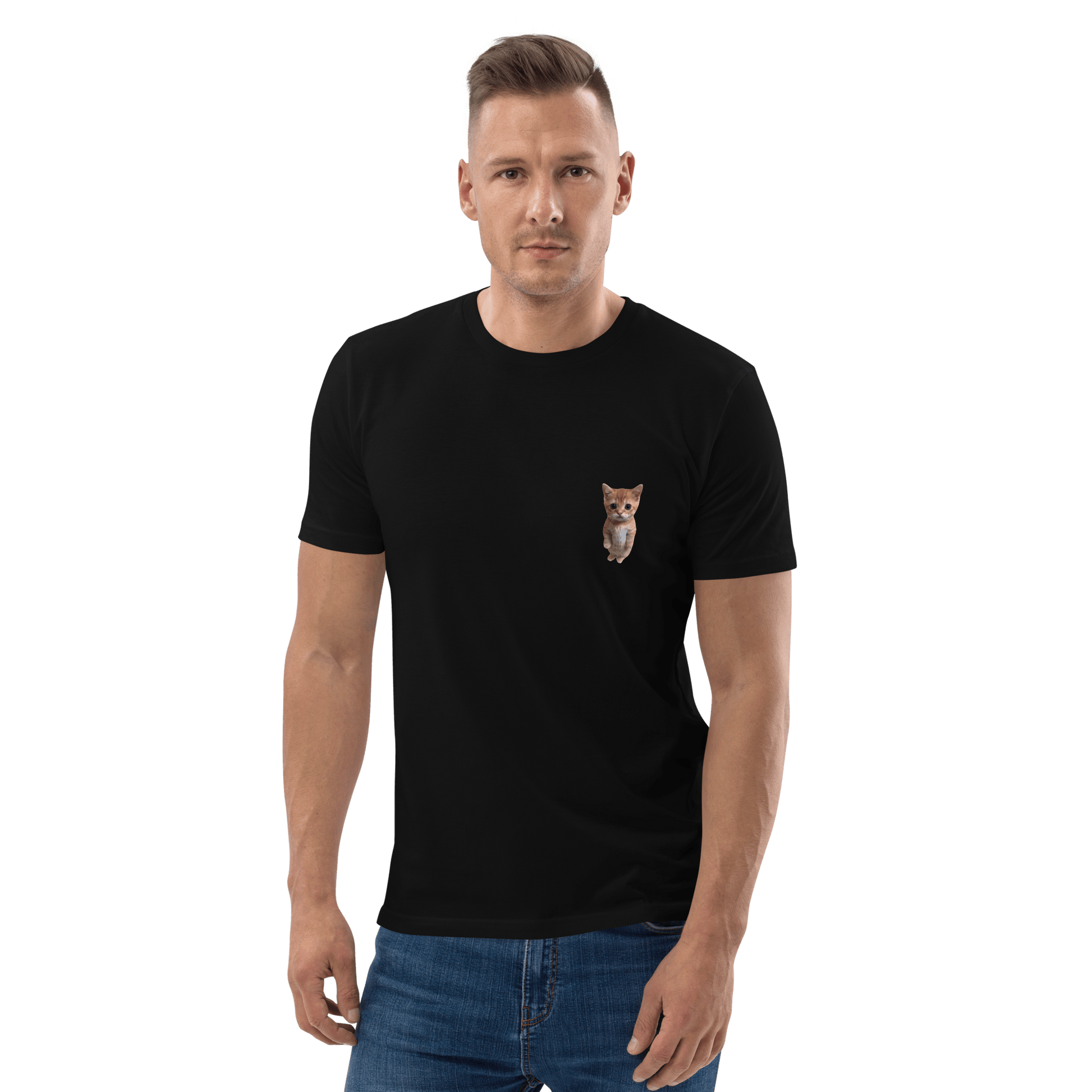 Cat Premium Organic T-Shirt Meme - Dark Heather Grey | Shirtposting