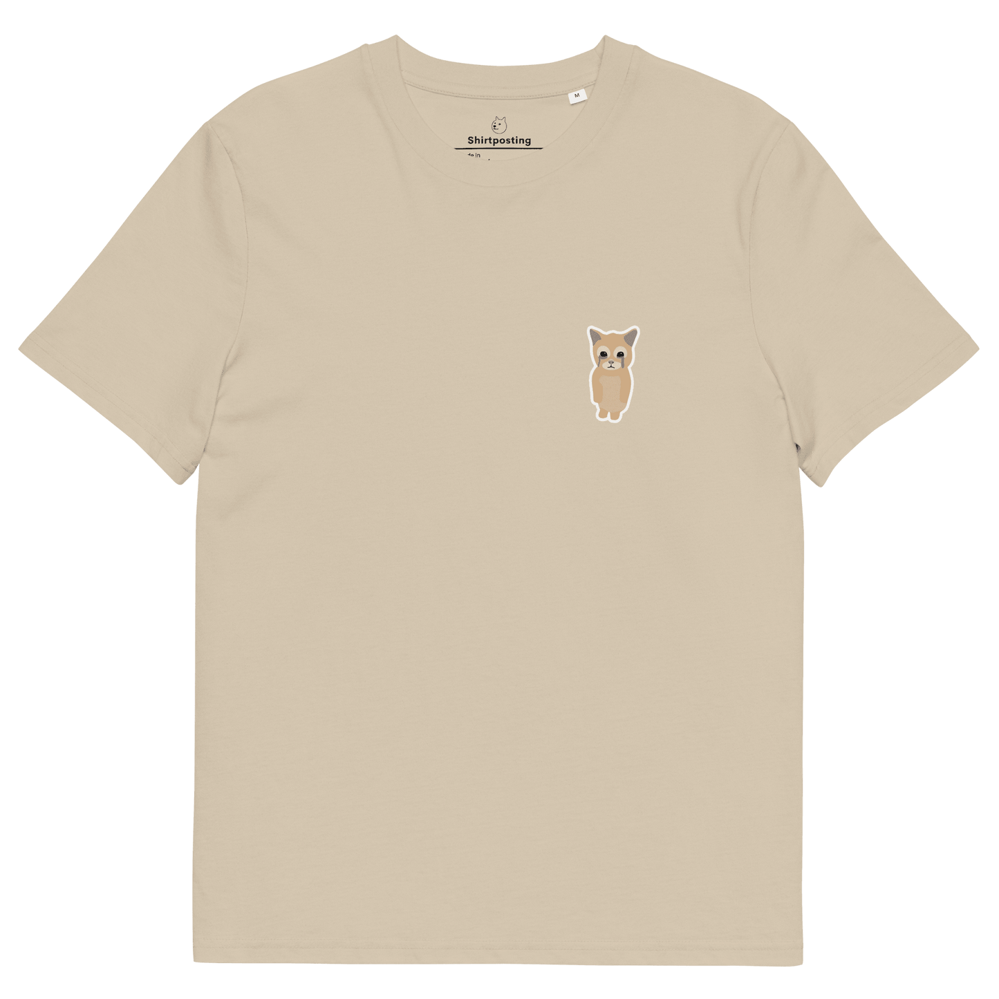 Cat Premium Organic T-Shirt Meme - Desert Dust | Shirtposting