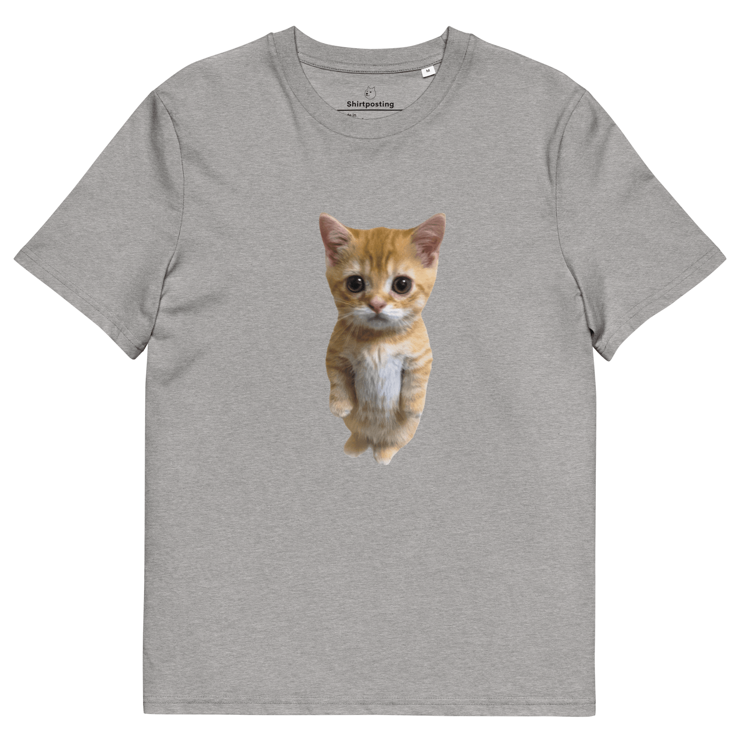 Cat Premium Organic T-Shirt Meme - Heather Grey | Shirtposting
