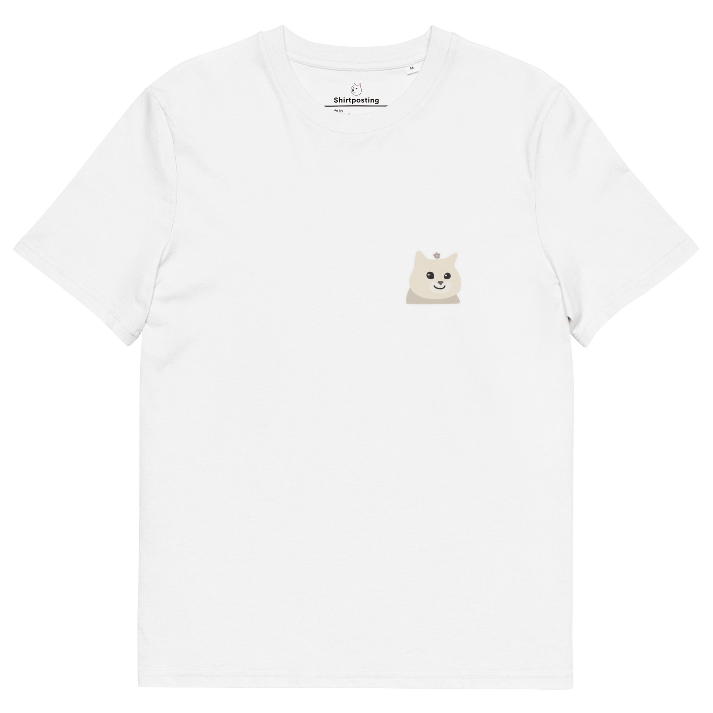Cat Premium Organic T-Shirt Meme - White | Shirtposting