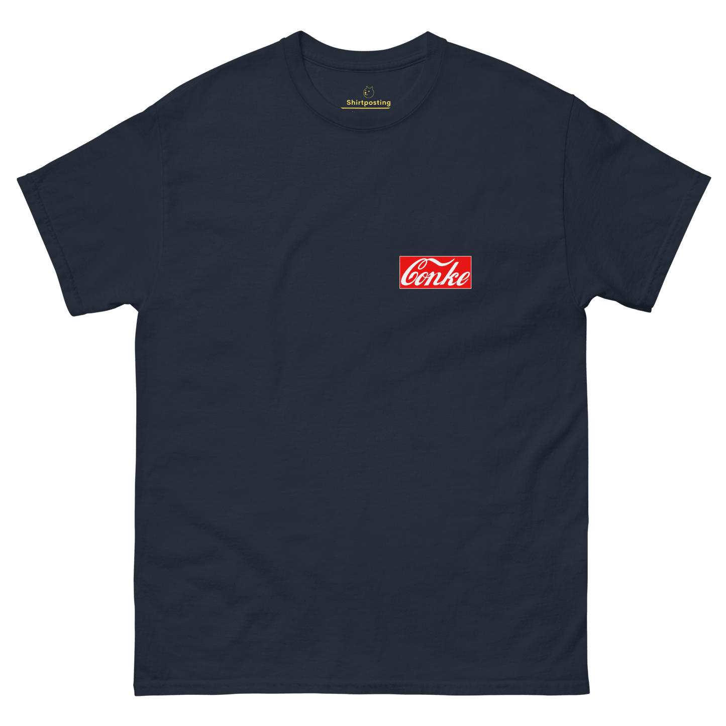 Conke Classic T-Shirt Meme - Navy | Shirtposting