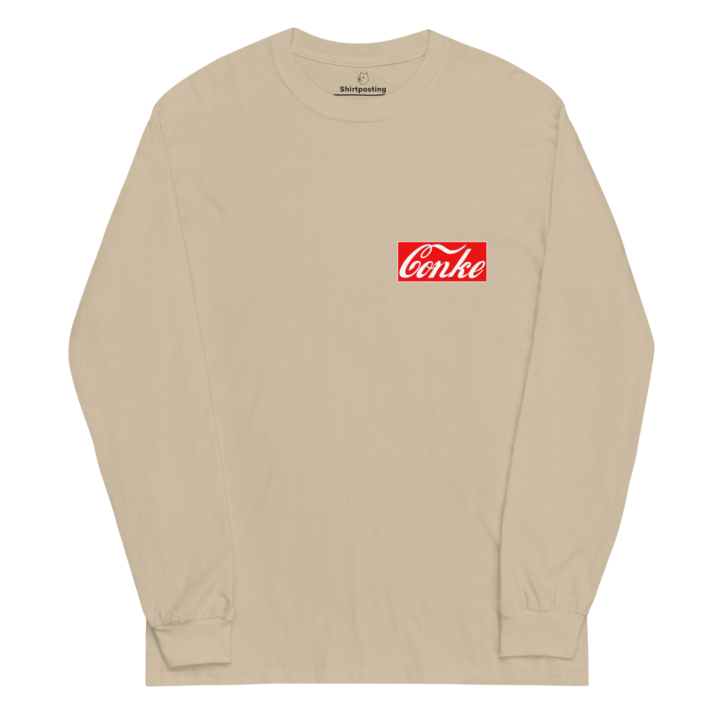Conke Long Sleeve T-Shirt Meme - Sand | Shirtposting