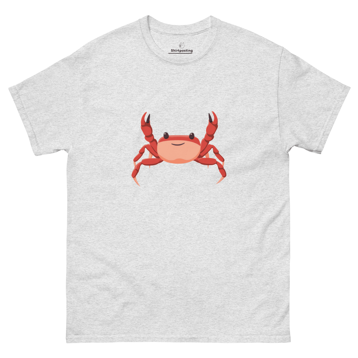 Crab Classic T-Shirt Meme - Ash | Shirtposting