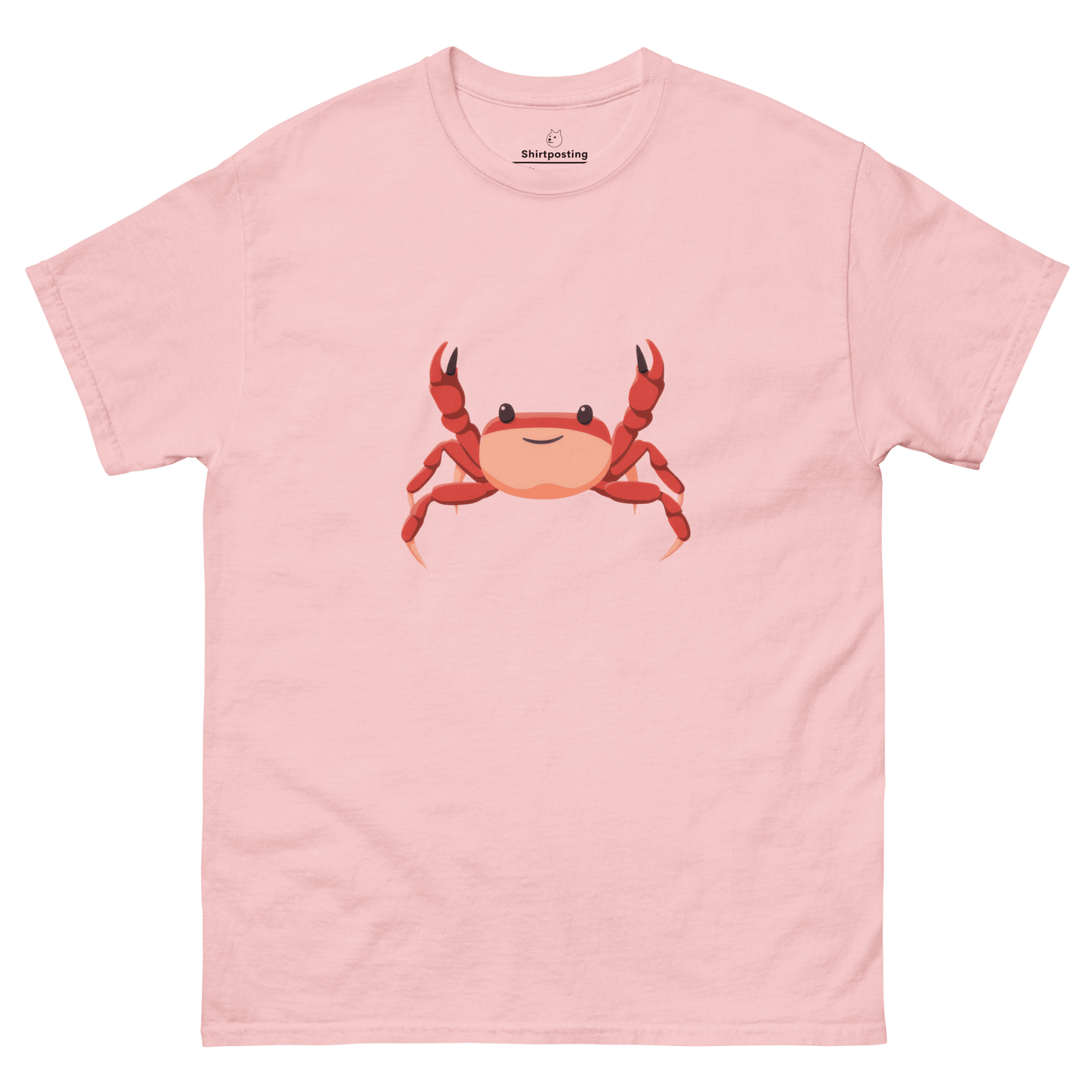 Crab Classic T-Shirt Meme - Light Pink | Shirtposting