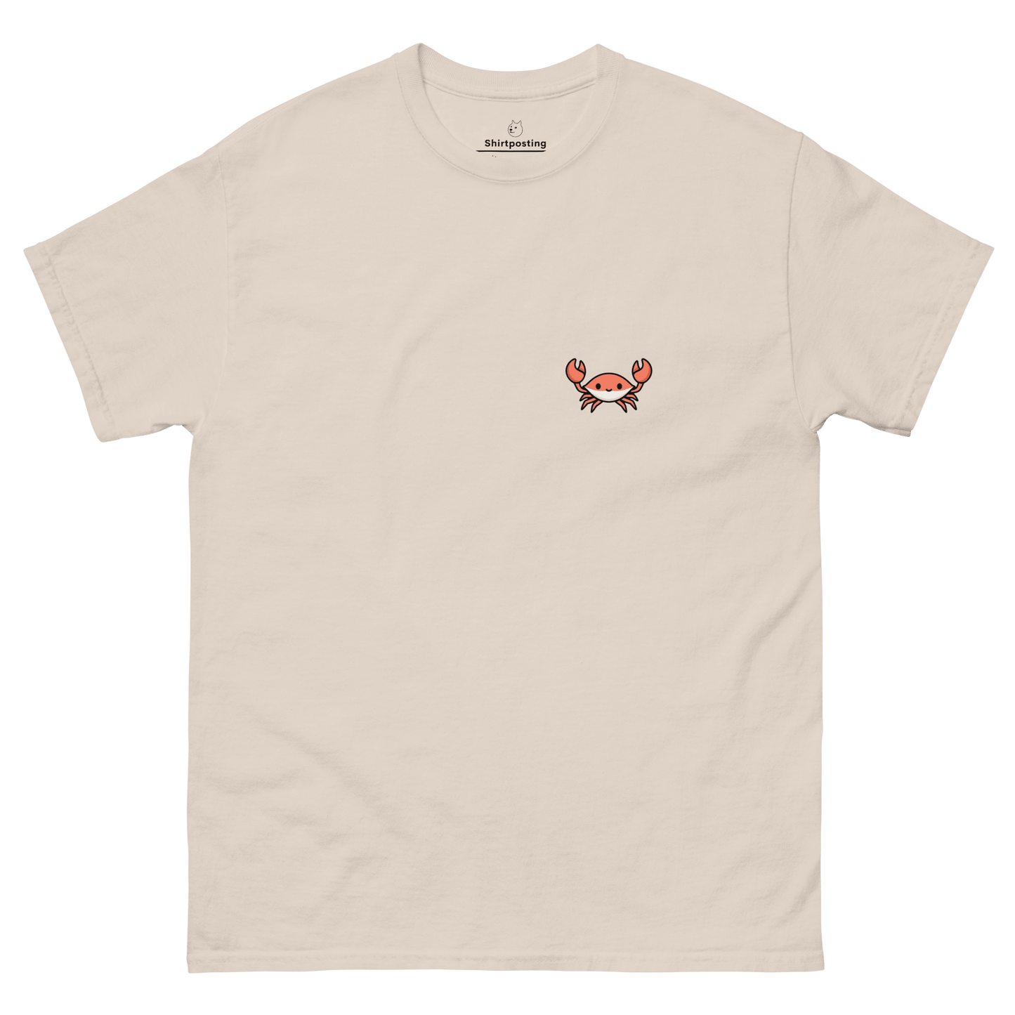 Crab Classic T-Shirt Meme - Natural | Shirtposting