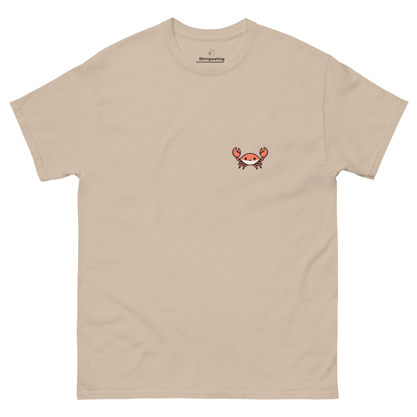 Crab Classic T-Shirt Meme - Sand | Shirtposting