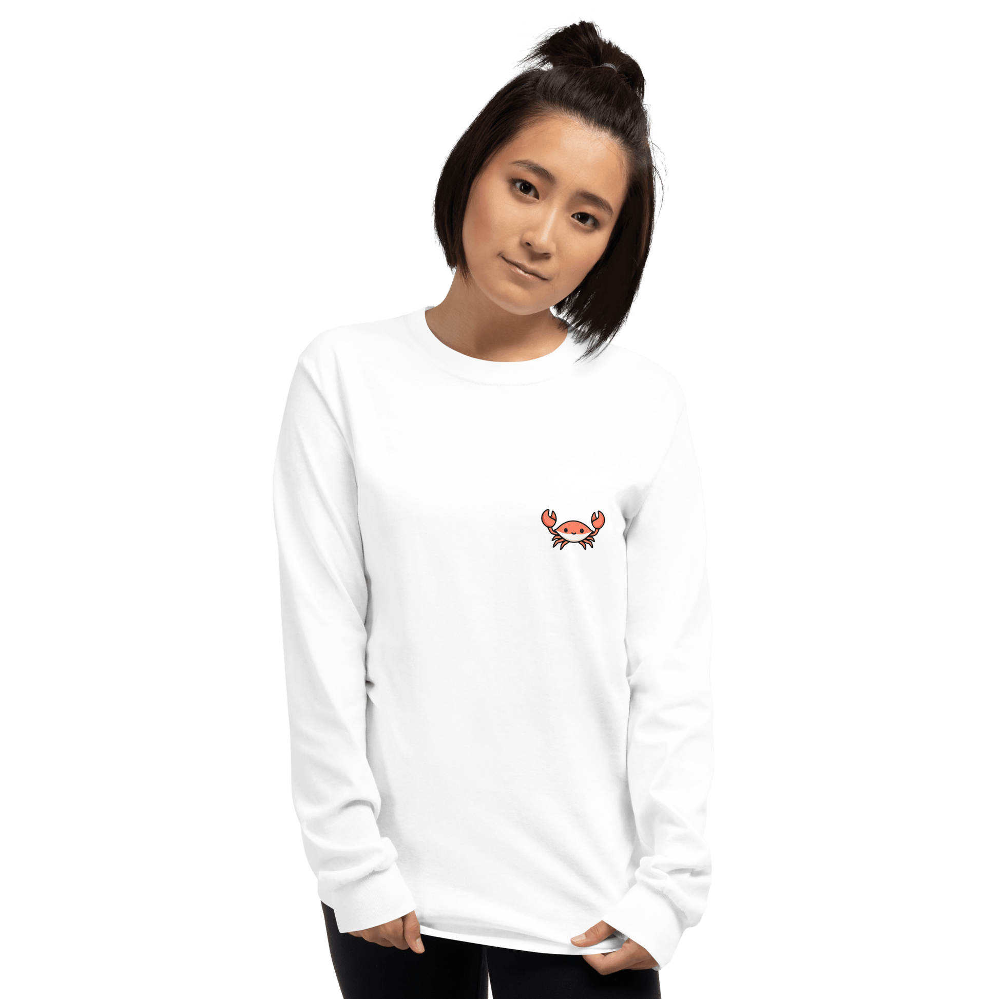 Crab Long Sleeve T-Shirt Meme - Sport Grey | Shirtposting