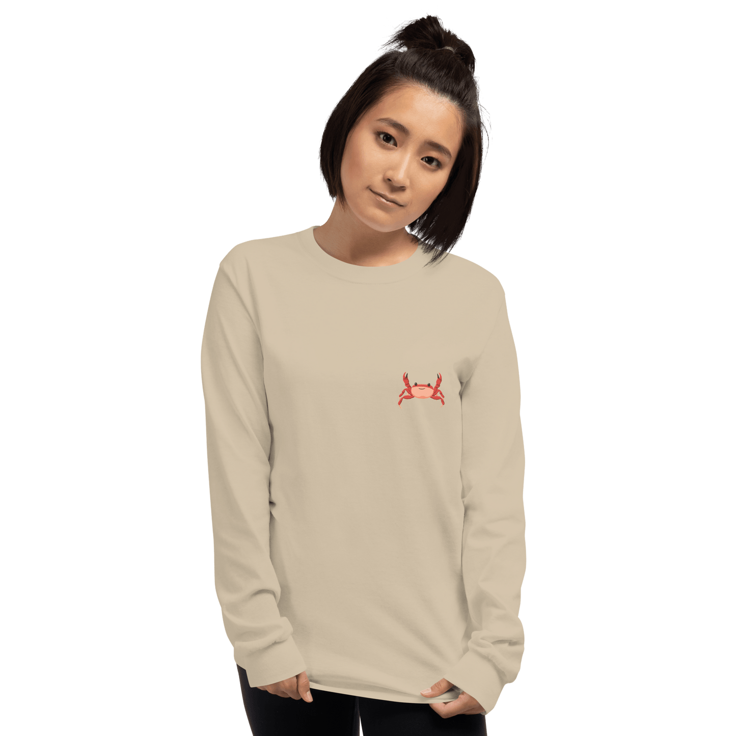 Crab Long Sleeve T-Shirt Meme - Sport Grey | Shirtposting