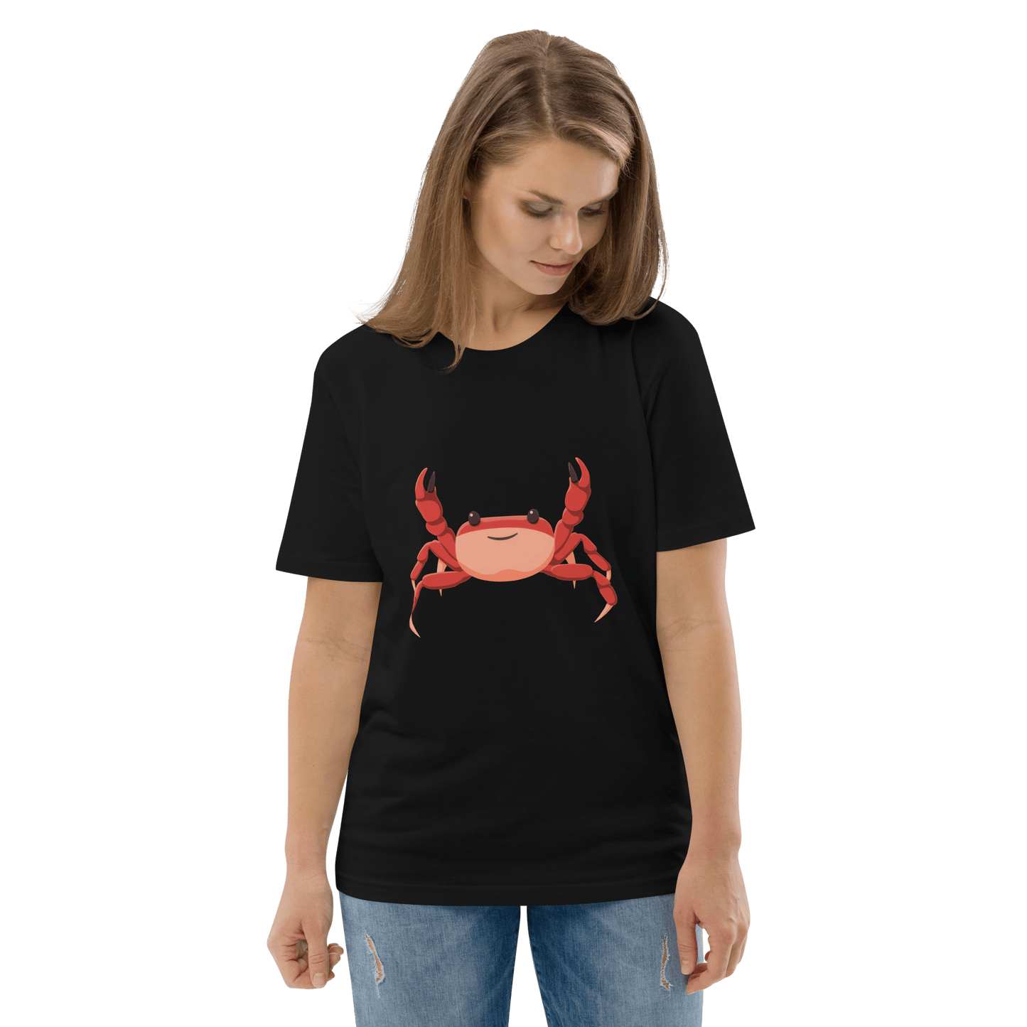 Crab Premium Organic T-Shirt Meme - Cotton Pink | Shirtposting