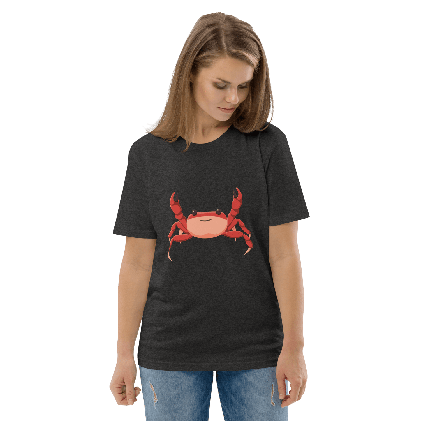 Crab Premium Organic T-Shirt Meme - Cotton Pink | Shirtposting