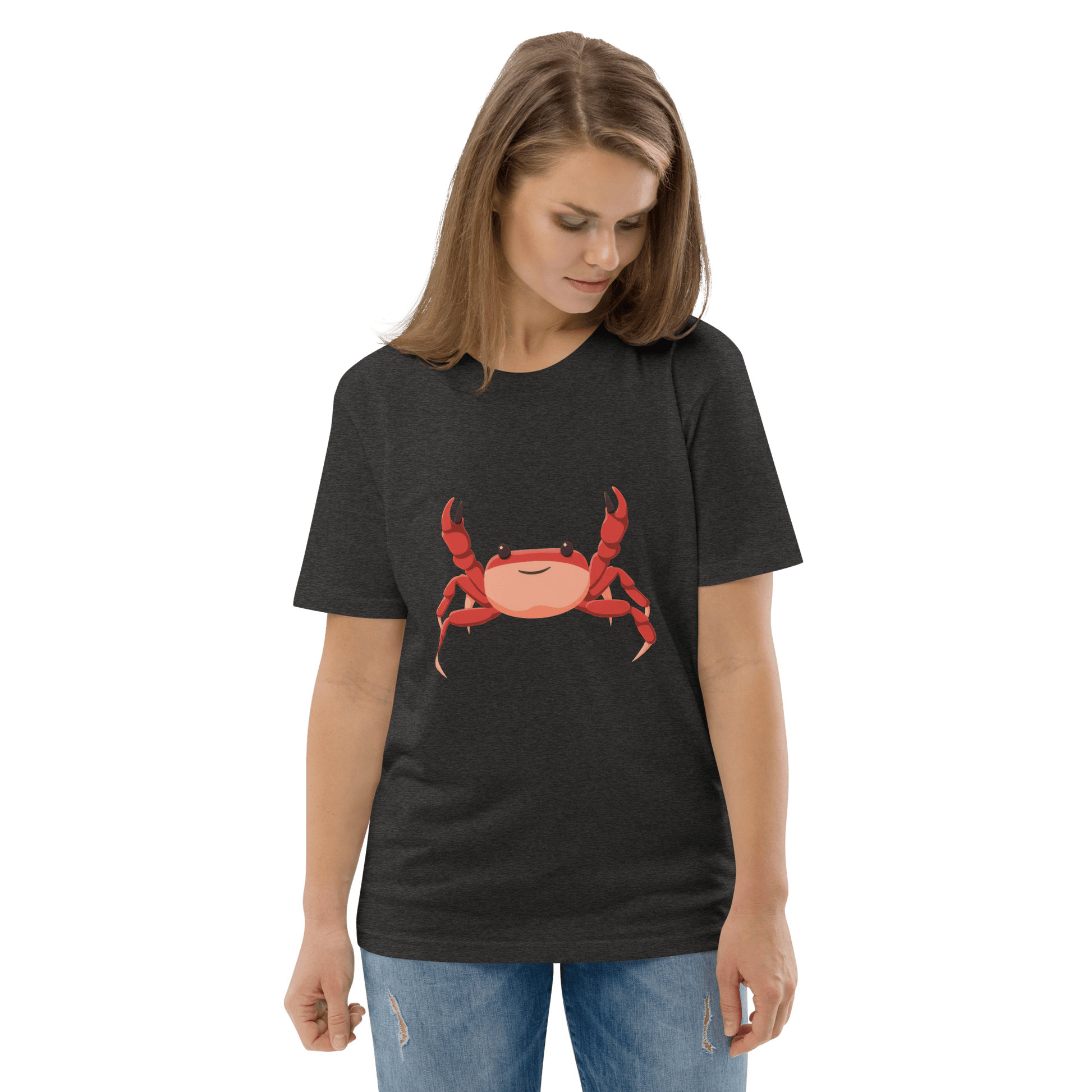 Crab Premium Organic T-Shirt Meme - Cotton Pink | Shirtposting