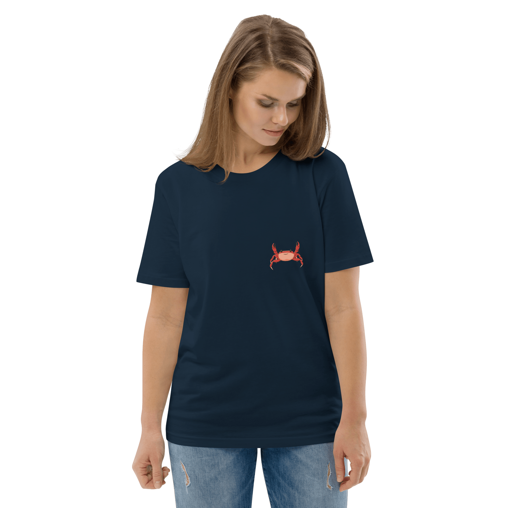 Crab Premium Organic T-Shirt Meme - Cotton Pink | Shirtposting