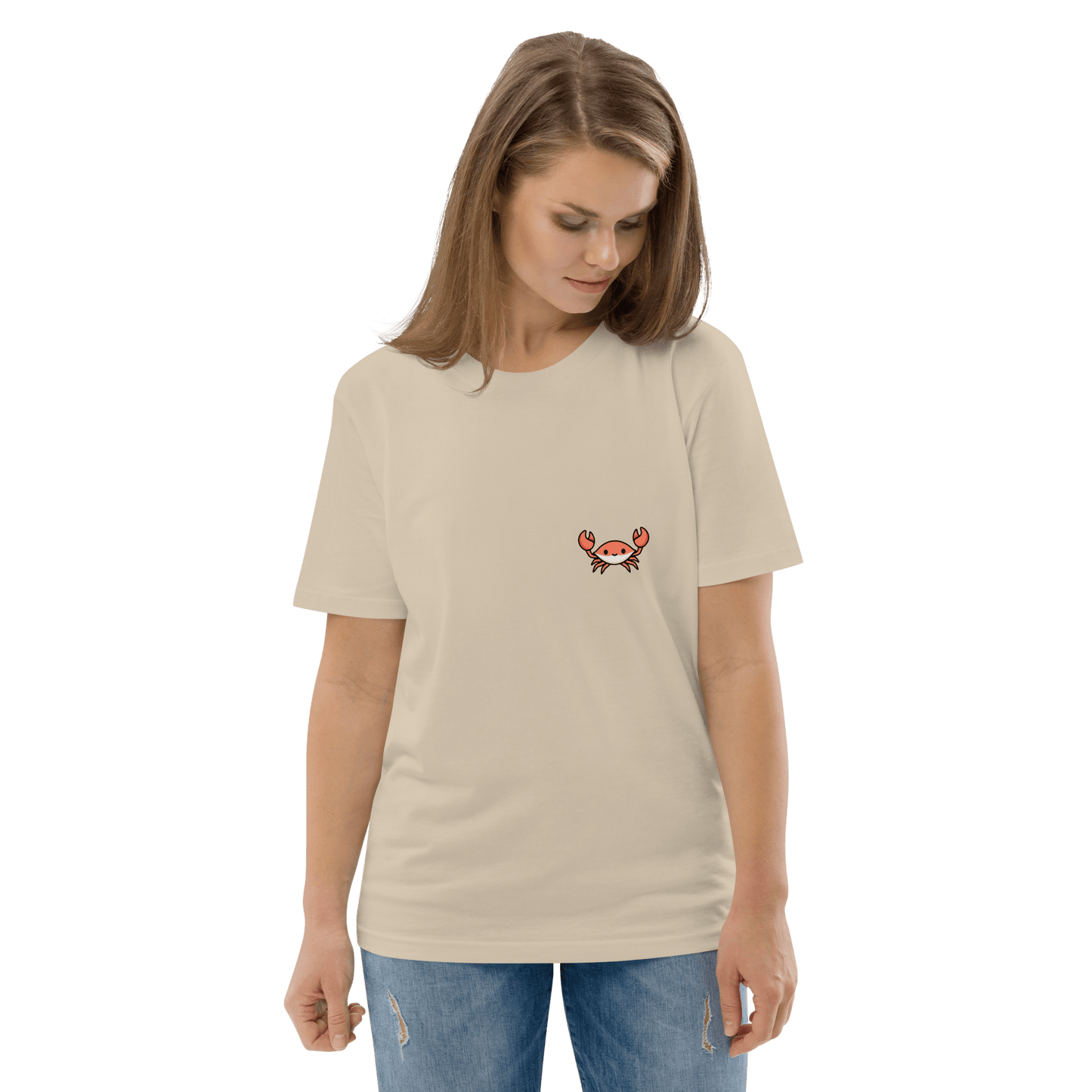 Crab Premium Organic T-Shirt Meme - Cotton Pink | Shirtposting