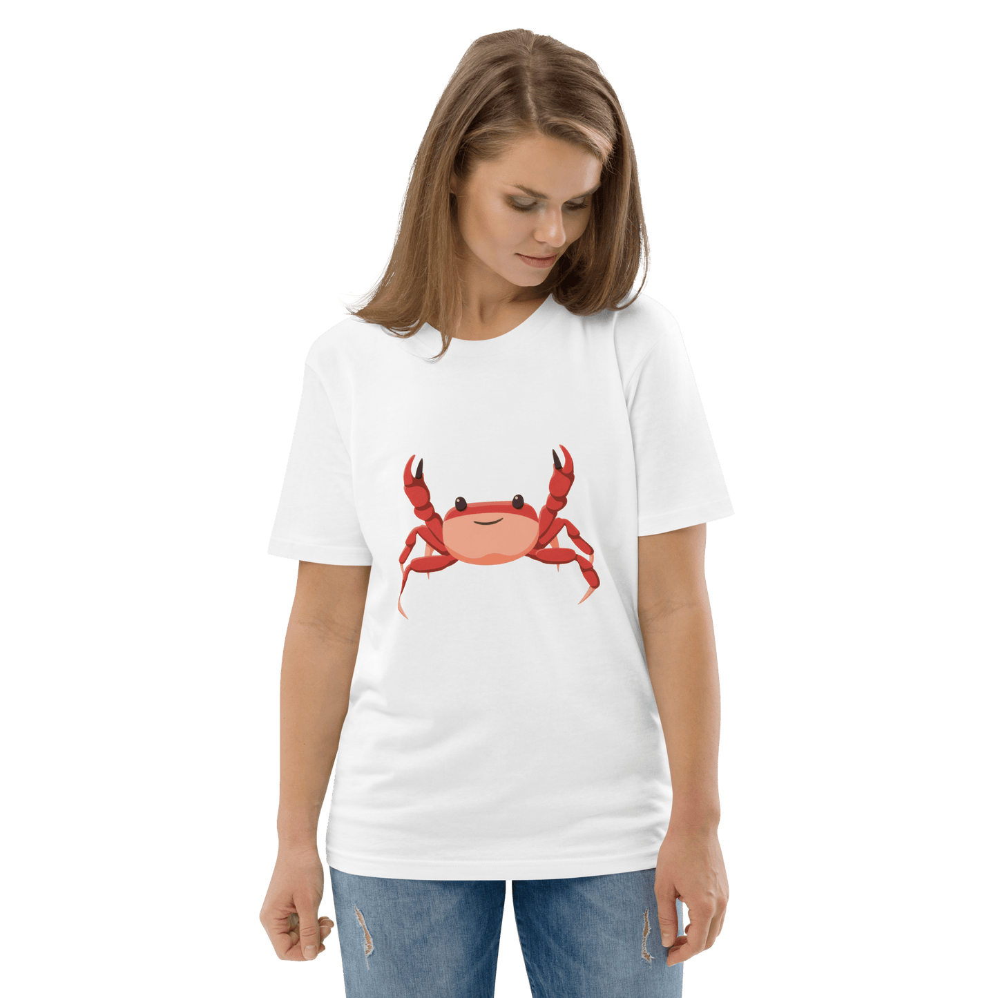 Crab Premium Organic T-Shirt Meme - Cotton Pink | Shirtposting