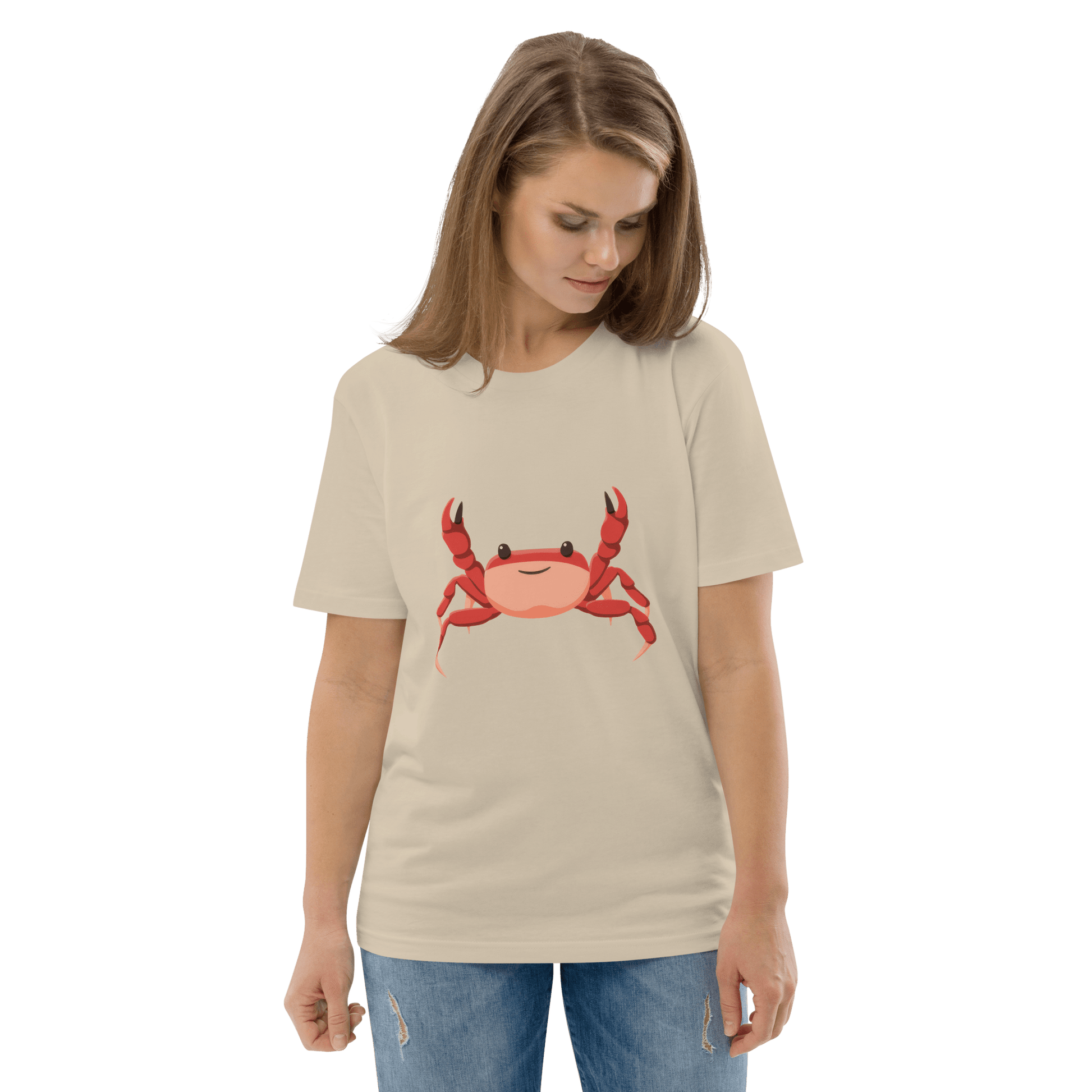 Crab Premium Organic T-Shirt Meme - Cotton Pink | Shirtposting