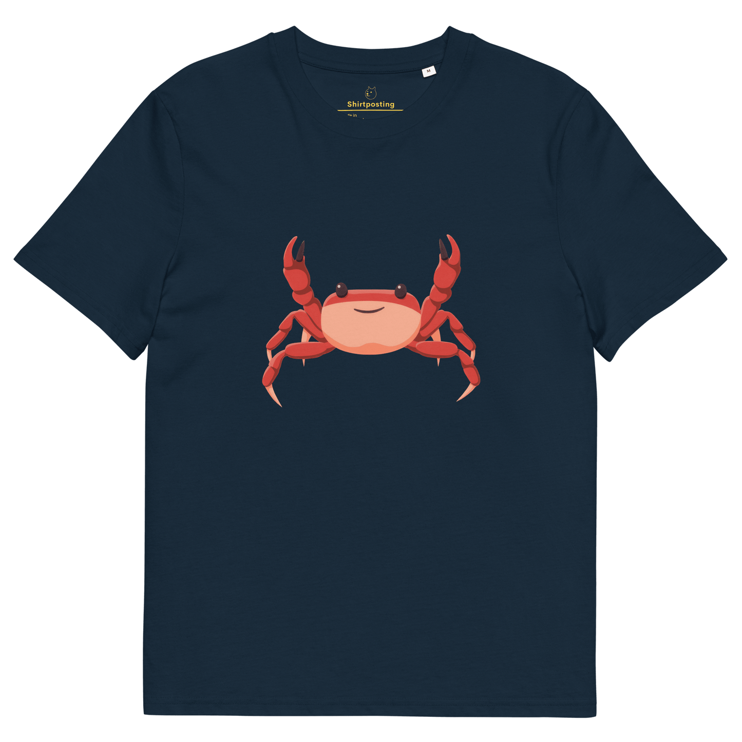 Crab Premium Organic T-Shirt Meme - French Navy | Shirtposting