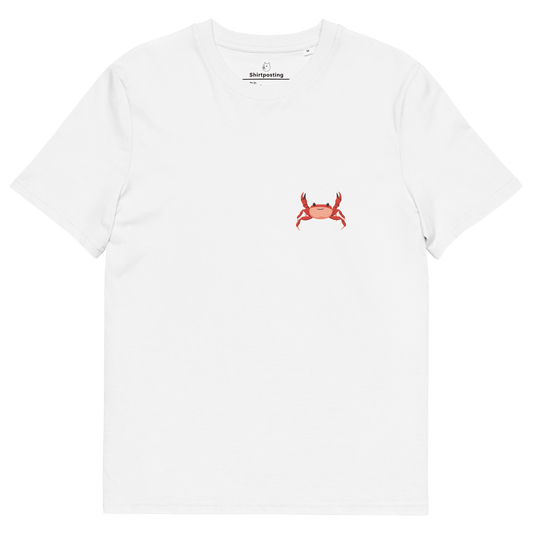 Crab Premium Organic T-Shirt Meme - White | Shirtposting