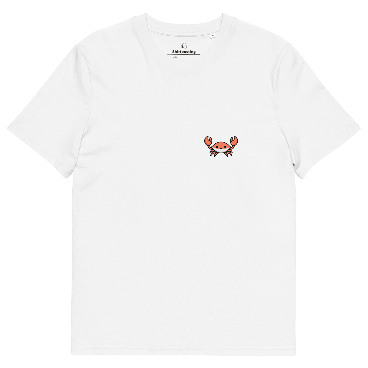 Crab Premium Organic T-Shirt Meme - White | Shirtposting