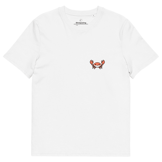 Crab Premium Organic T-Shirt Meme - White | Shirtposting